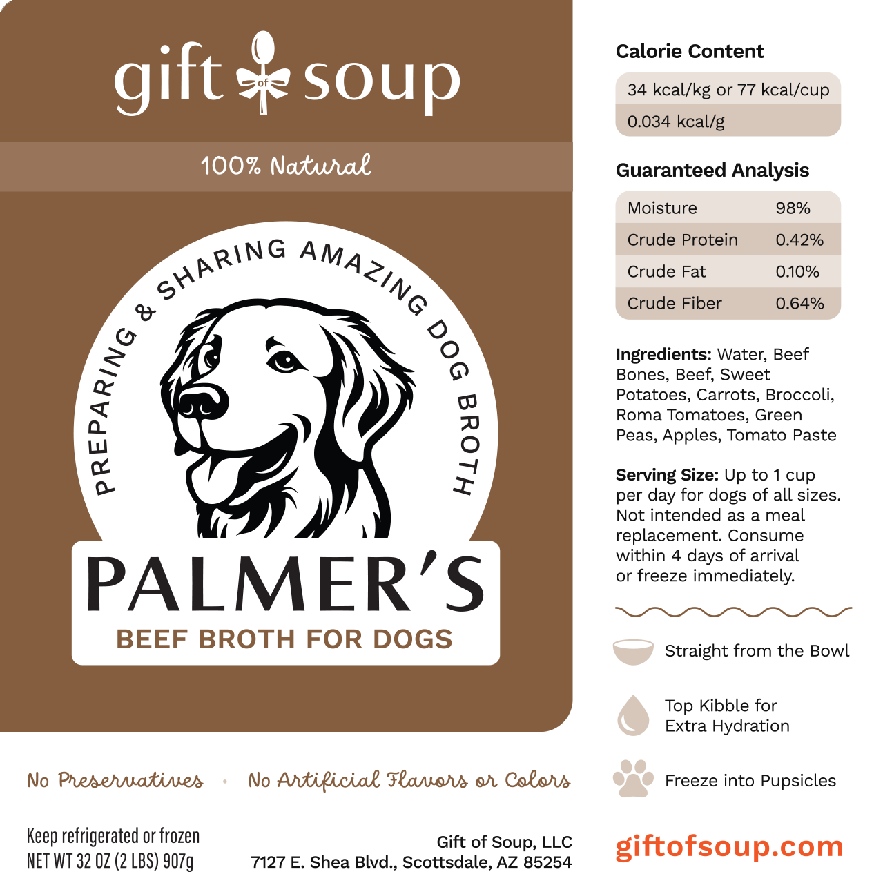 Palmer’s Beef Bone Broth for Dogs